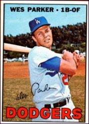 1967 Topps Baseball Cards      218     Wes Parker